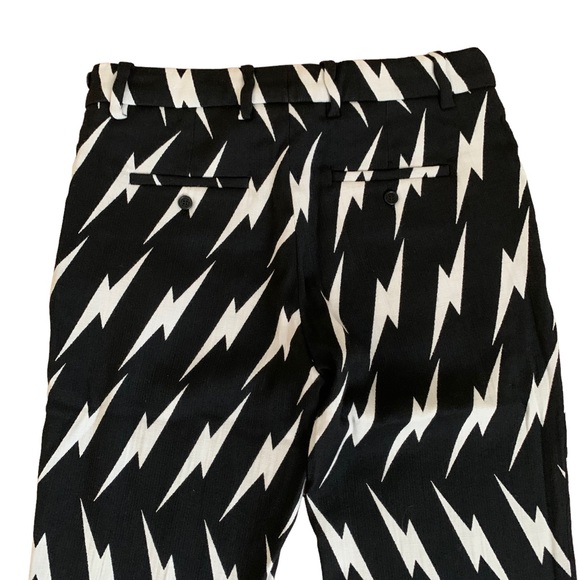 Neil Barrett Lightning Bolt Print Pants 40IT Small - Picture 4 of 7